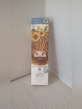 DIAMOND DOTZ Garland Cow Special Edition Diamond Painting Kit NWT 10"x10" Flower